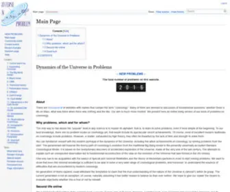 Universeinproblems.com(Universe in Problems) Screenshot