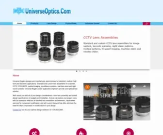 Universeoptics.com(Optical Lenses) Screenshot