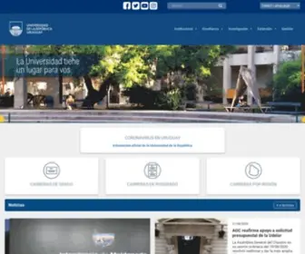 Universidad.edu.uy(Nuevo portal de la Universidad de la República Uruguay) Screenshot