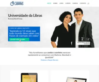 Universidadedalibras.com.br(Universidade da libras) Screenshot