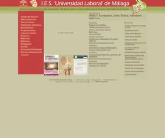Universidadlaboraldemalaga.es(Universidad Laboral de M) Screenshot