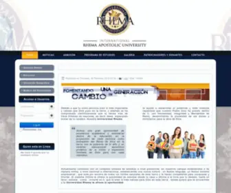 Universidadrhema.org(Apostólica) Screenshot