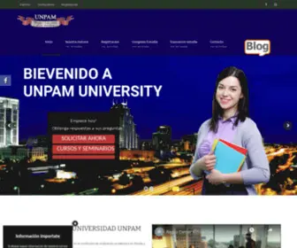 Universidadunpam.org(UNPAM UNIVERSITY) Screenshot