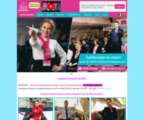 Universifly.com(Scoala de Stewardese Cluj) Screenshot