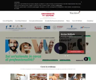 Universitadeisapori.it(Scuola di Cucina) Screenshot