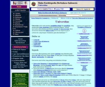 Universitas.web.id(Buku Ensiklopedia Berbahasa Indonesia) Screenshot