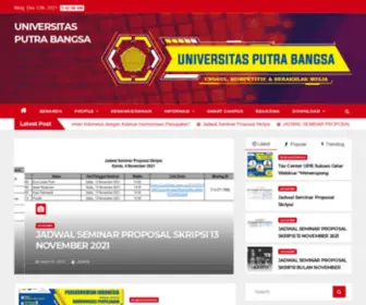 Universitasputrabangsa.ac.id(Jawa Tengah) Screenshot