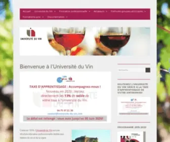 Universite-DU-Vin.com(Université du Vin) Screenshot