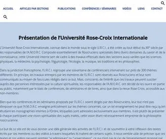 Universite-Rose-Croix.org(Université Rose) Screenshot