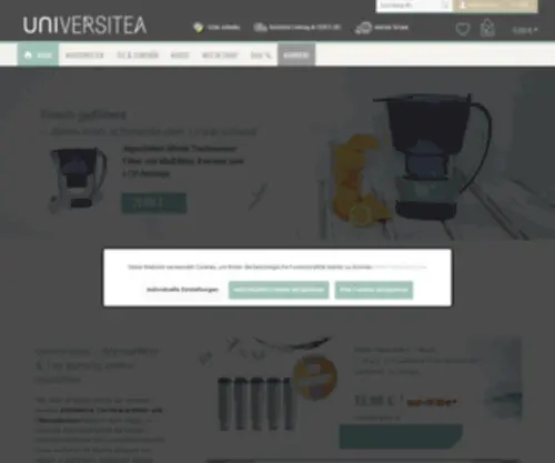 Universitea.de(Der günstige Wasserfilter) Screenshot