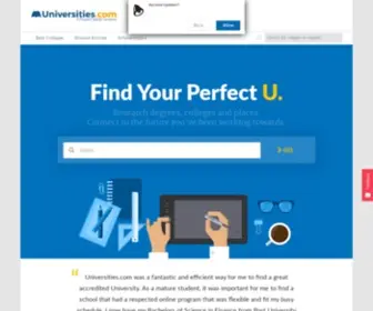Universities.com(Top Colleges) Screenshot