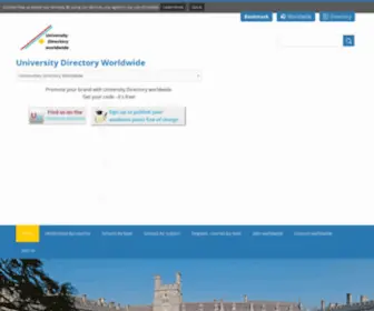 University-Directory.eu(University Directory Worldwide) Screenshot
