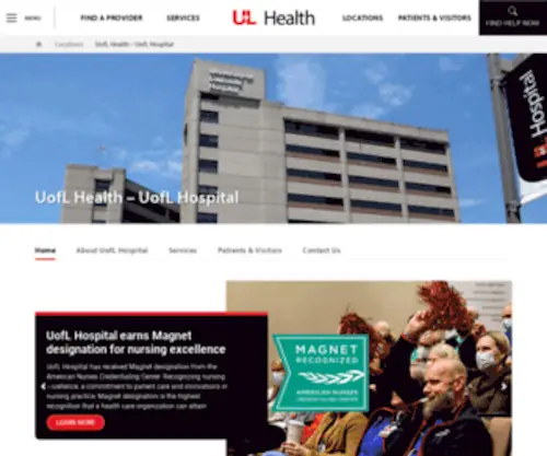 University-Hospital.org(UofL Health) Screenshot