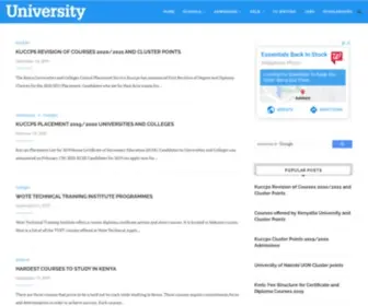 University.co.ke(University College Courses) Screenshot