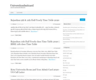 Universityadmitcard.in(UNIVERSITYADMITCARD) Screenshot