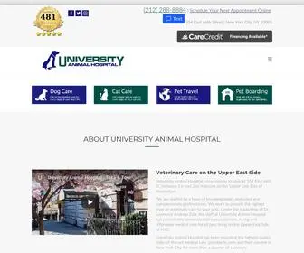 Universityanimalhospital.com(Animal Hospital in Manhattan) Screenshot