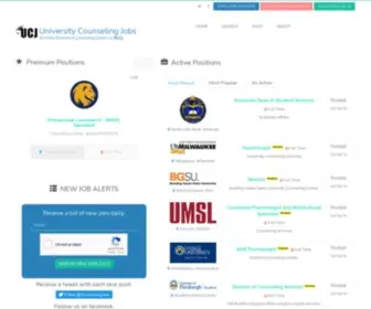 Universitycounselingjobs.com(University Counseling Jobs) Screenshot