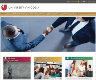 Universityofnicosia-Online.com(University of Nicosia) Screenshot