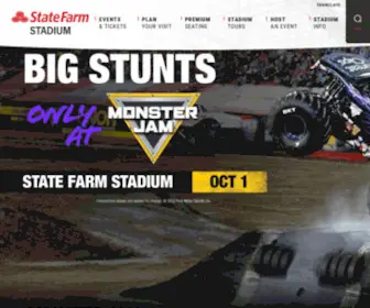 Universityofphoenixstadium.com(State Farm Stadium) Screenshot