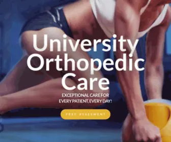 Universityorthocare.com(University Orthopedic Care) Screenshot