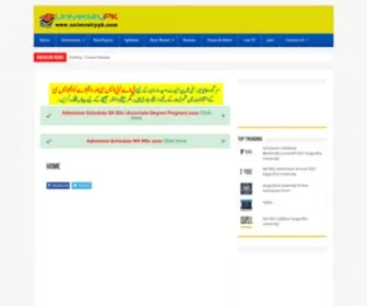 Universitypk.com(UOS Past Papers Result Admission Course) Screenshot