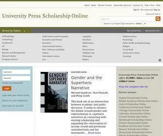 Universitypressscholarship.com(Partner presses on Oxford Academic) Screenshot