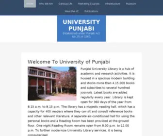 Universitypunjabi.org(University Punjabi) Screenshot