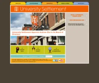 Universitysettlement.org(University Settlement) Screenshot