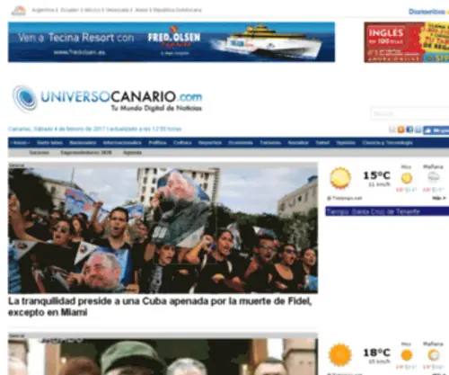 Universocanario.com(Noticias de Canarias) Screenshot