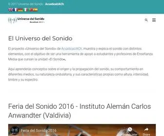 Universodelsonido.cl(Instituto de Acustica UACh) Screenshot