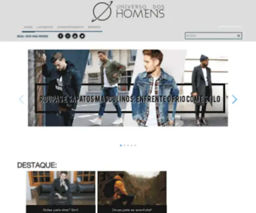 Universodoshomens.com.br(Blog de Moda Masculina com dicas para o Homem Moderno de Estilo) Screenshot