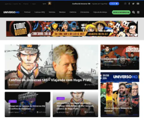 Universohq.com.br(UNIVERSO HQ) Screenshot