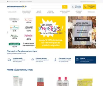 Universpharmacie.fr(Pharmacie en ligne française) Screenshot