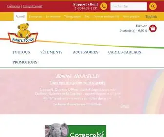 Universtoutou.com(Animal en peluche) Screenshot