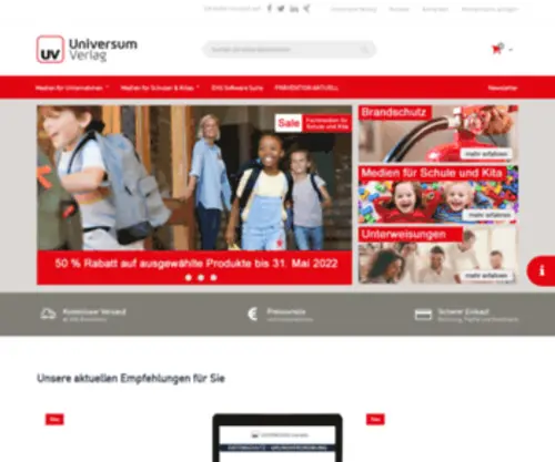 Universum-Shop.de(Startseite) Screenshot