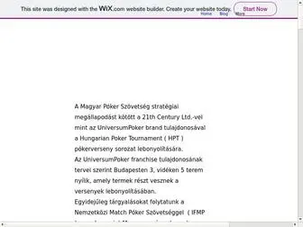 Universumpoker.hu Screenshot