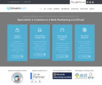 Universweb.it(Web Agency Modena e Carpi Agenzia Web Certificata Google Partner) Screenshot