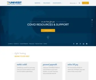 Univest.net(The Top Financial Company in the Mid) Screenshot