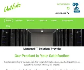 Univista.com(We're a managed IT services provider whose product) Screenshot