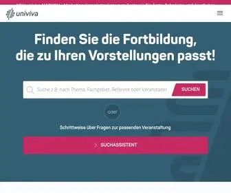 Univiva.de(Die Plattform für die Heilberufe) Screenshot