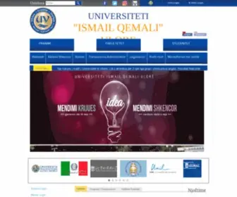 Univlora.edu.al(Universiteti "Ismail Qemali" Vlorë) Screenshot