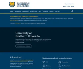 Univnorthco.edu(University of Northern Colorado) Screenshot