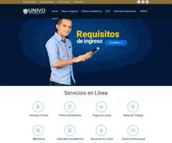 Univo.edu.sv(Universidad de Oriente) Screenshot