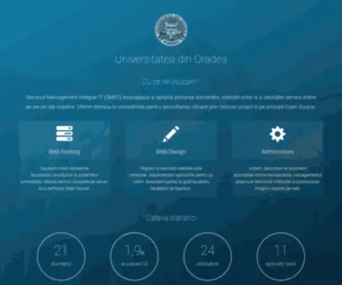 Univoradea.ro(Universitatea din Oradea) Screenshot