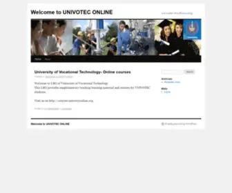 Univoteconline.org(Just another WordPress weblog) Screenshot