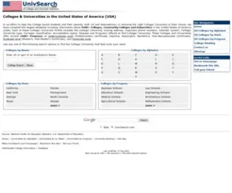 Univsearch.com(US Colleges and Universities Directory) Screenshot