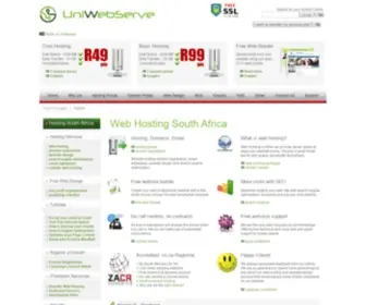 Uniwebserve.com(Uniwebserve® Web Hosting South Africa) Screenshot