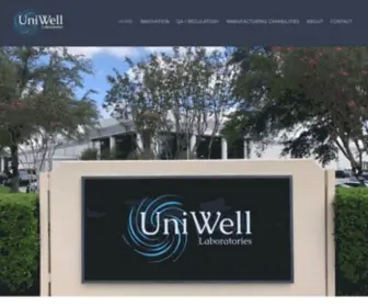 Uniwelllabs.com(Uniwell Labs) Screenshot