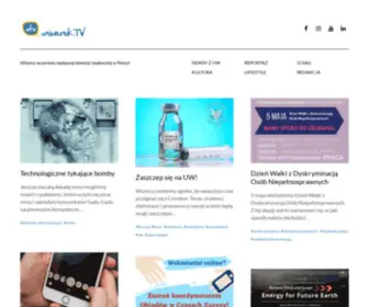 Uniwerek.tv(Witamy na portalu najlepszej telewizji studenckiej w Polsce) Screenshot