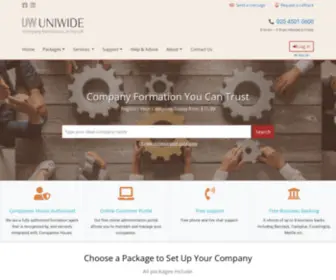 Uniwide.co.uk(UK Company Formation & Registrations) Screenshot